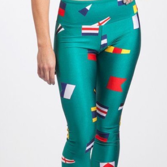 Goldsheep leggings nautical WOMENS size small - Picture 3 of 13